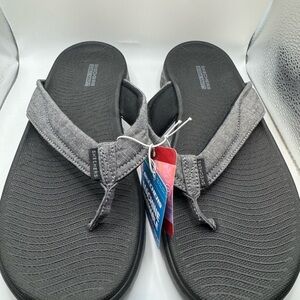 Skechers Charcoal Flip-Flop Sandals